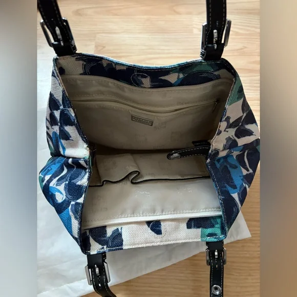 H&M Blue and Green Patterned Bag - Picture 3 of 6